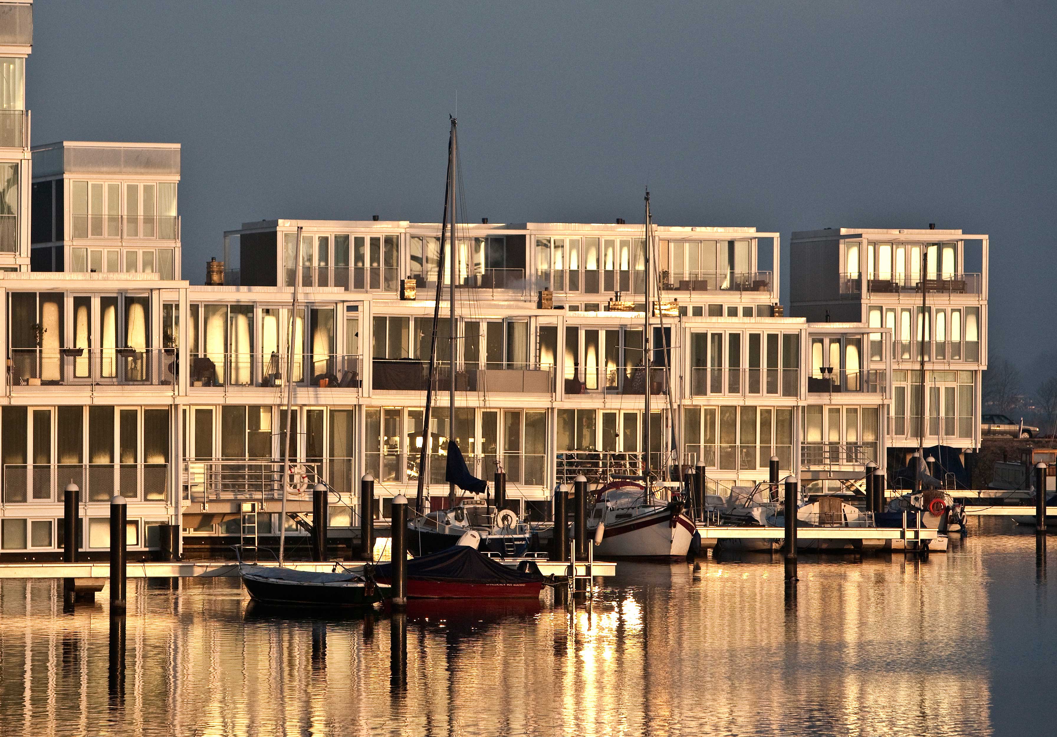 Floating houses Amsterdam IJburg