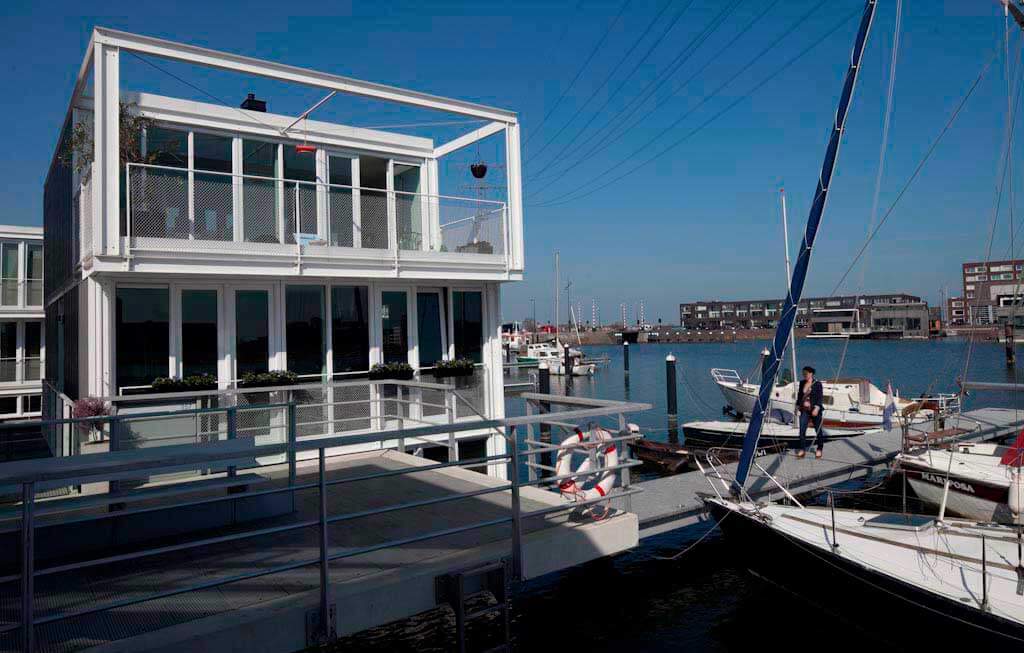 Floating houses Amsterdam IJburg