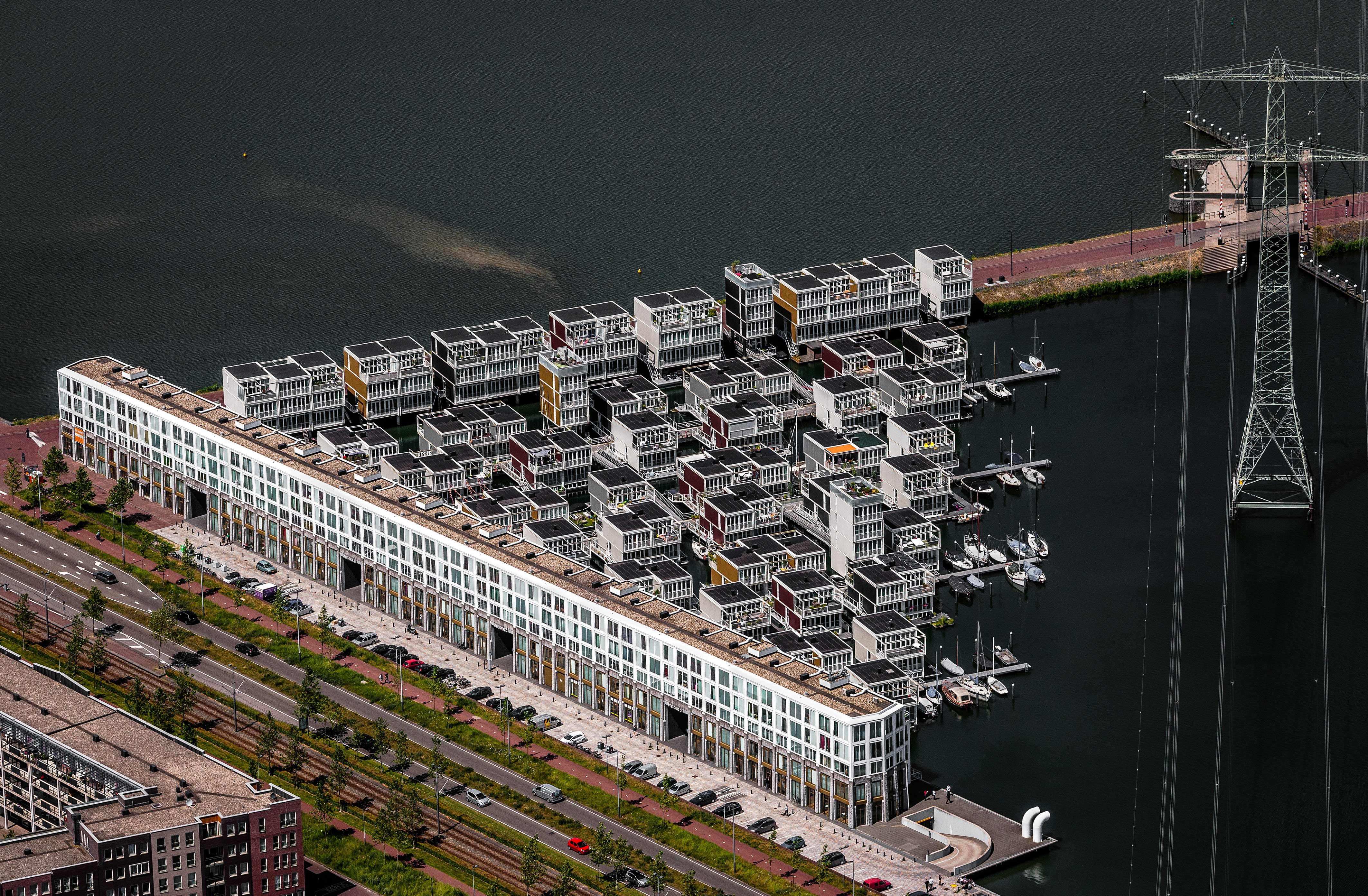 Floating houses Amsterdam IJburg