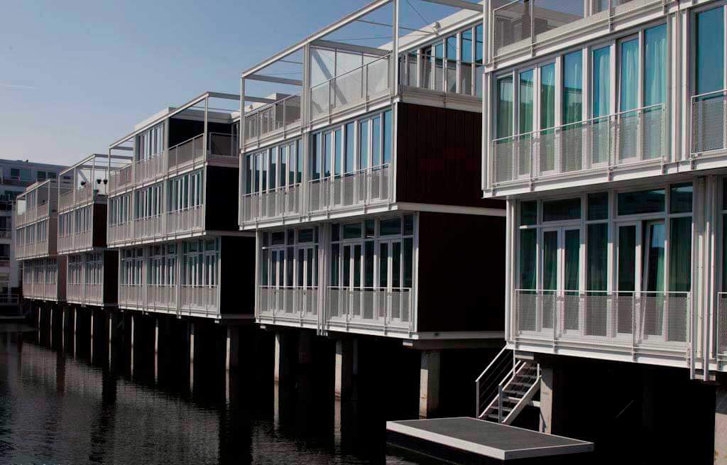 Floating houses Amsterdam IJburg
