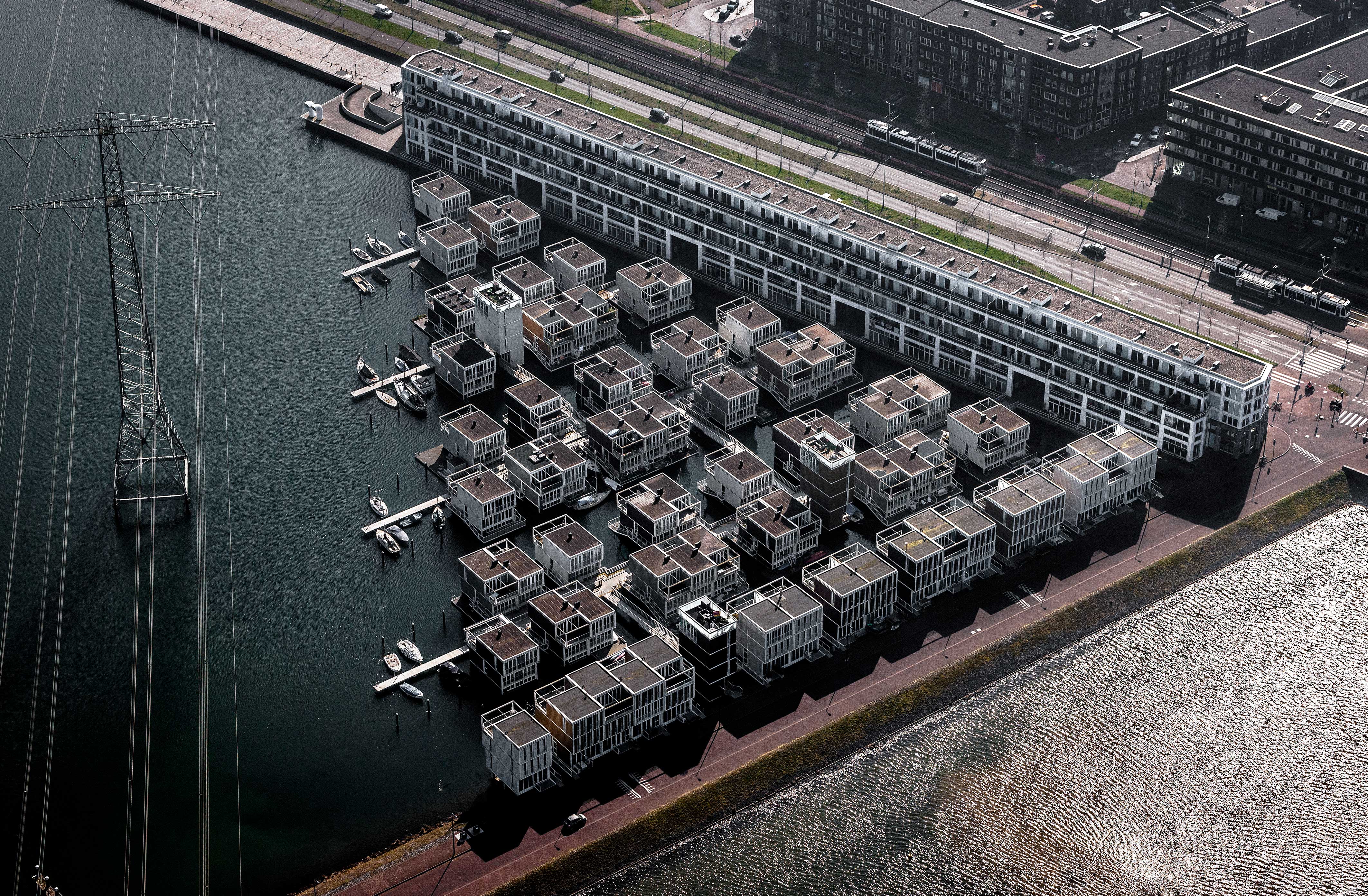 Floating houses Amsterdam IJburg