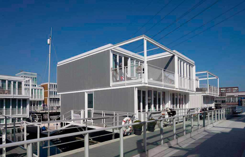 Floating houses Amsterdam IJburg